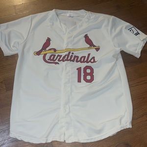 MLB St.Louis Cardinals SGA #18 Mike Shannon Goodwill Size XL Baseball Jersey